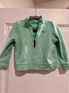 Vineyard Vines Toddler Boy Mint Green Quarter-Zip Pullover